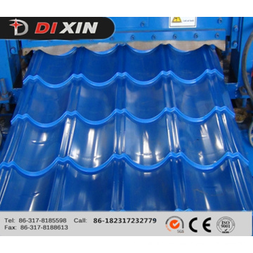 Dx 1100 panel de tejado laminado de azulejos que forman la máquina